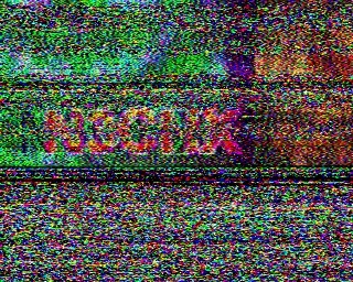 Received SSTV image