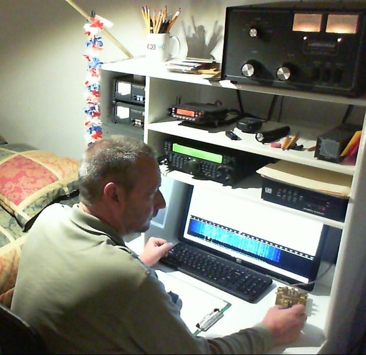 Dave on the air in the K7LOL shack Dave on the air in the K7LOL shack